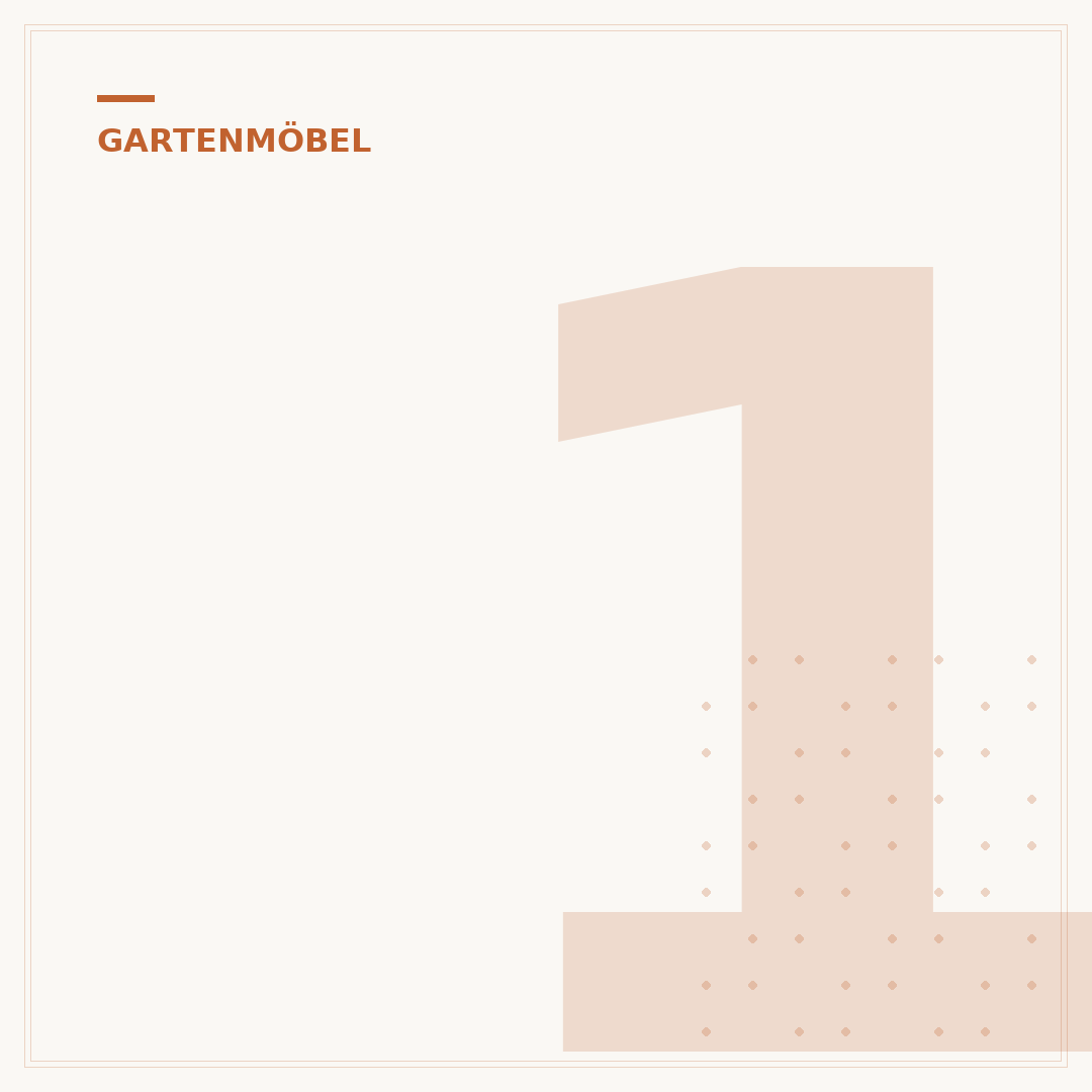 100 Prozent Gartenmöbel: Qualität, die hält
