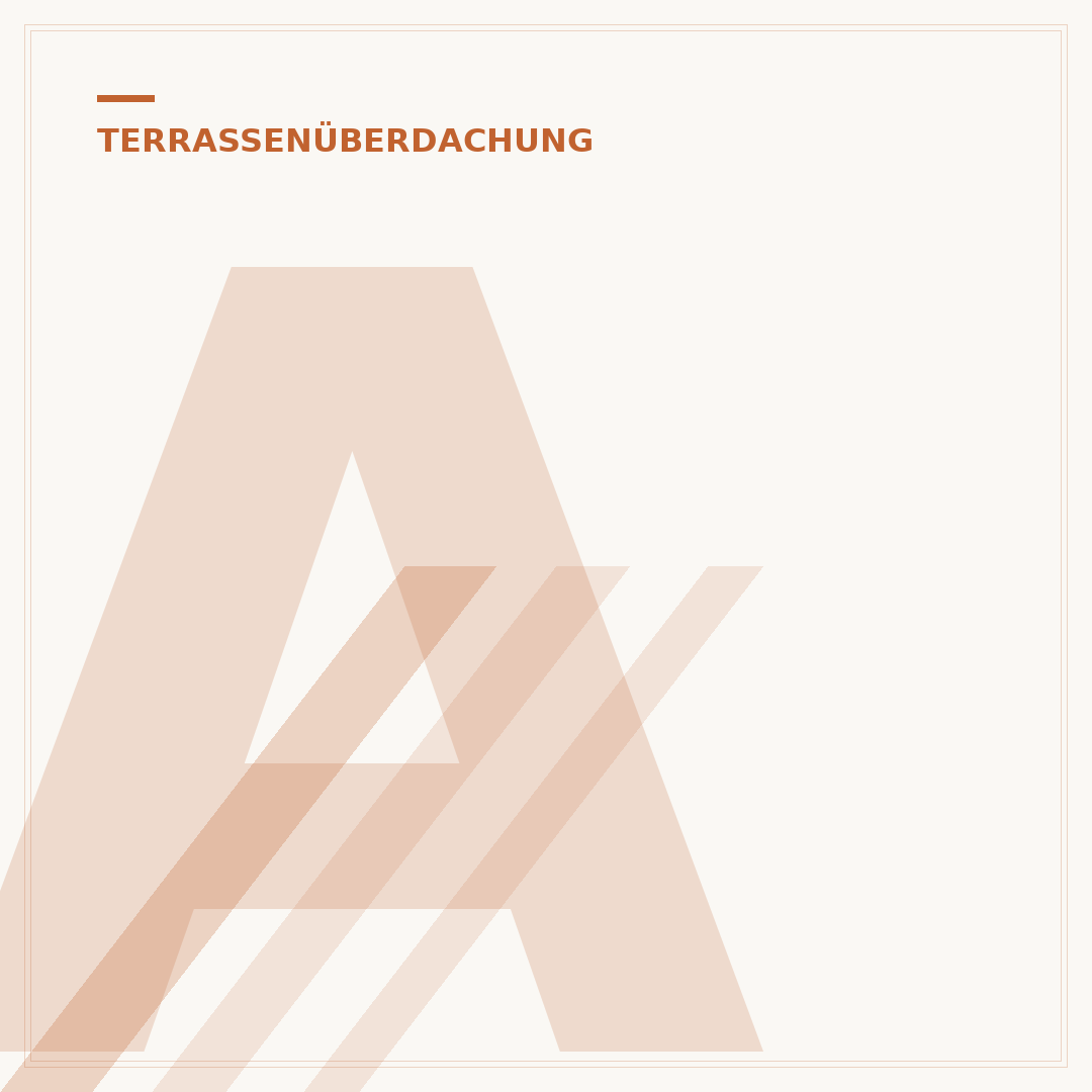 Alu-Sparren-Bausatz für Terrassenüberdachung