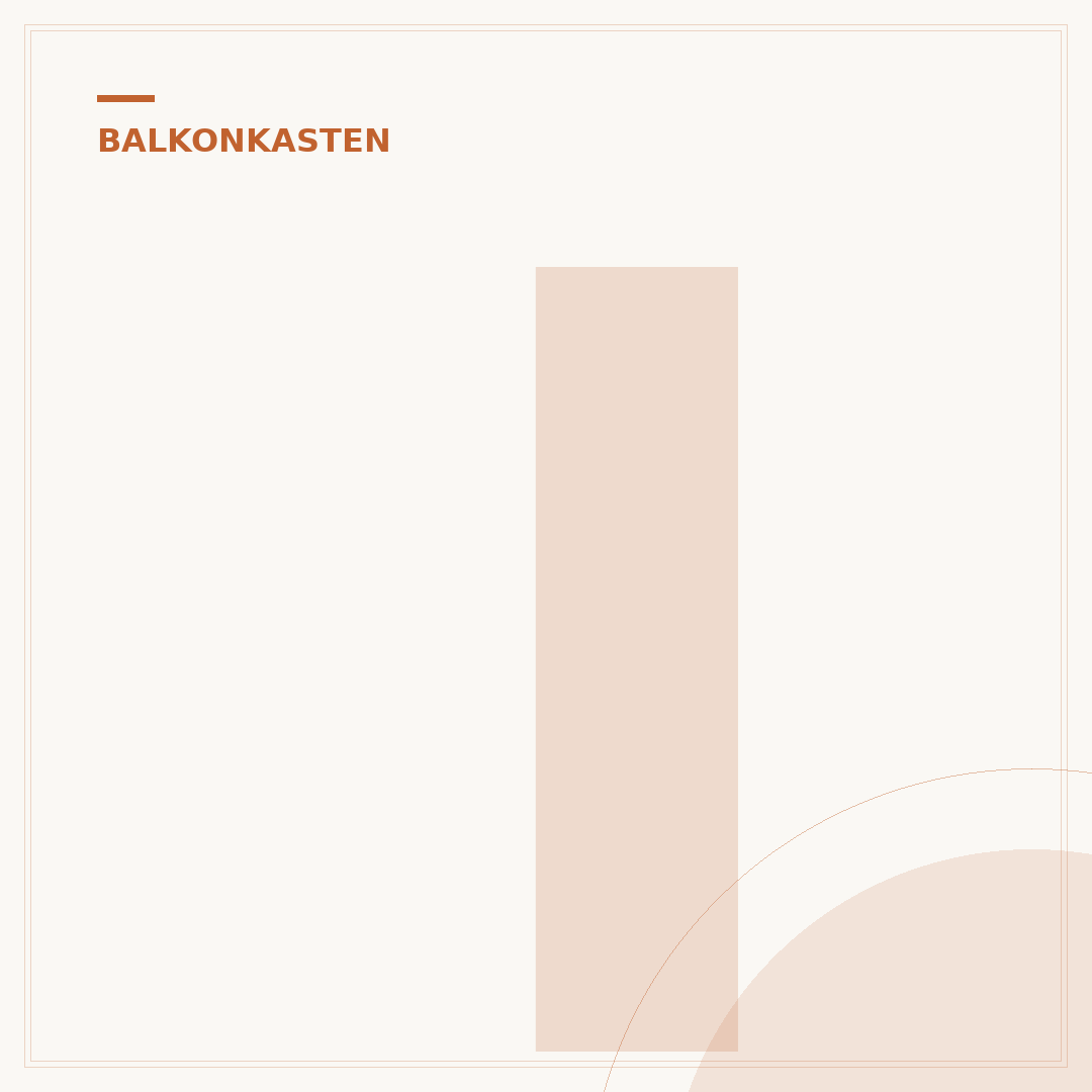 Ideen für Balkonkasten im Halbschatten