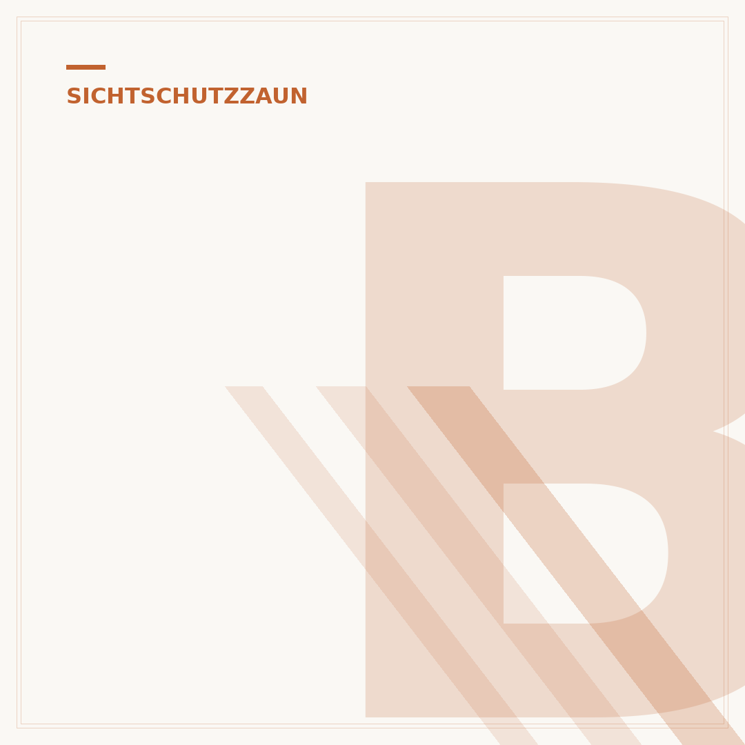 Bepflanzung vor Sichtschutzzaun: Mehr als nur Grün