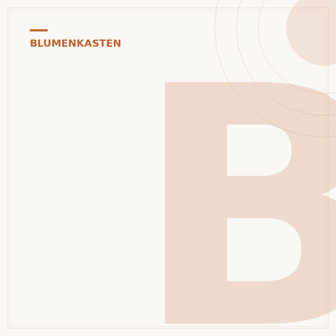 Blumenkasten aus Stein