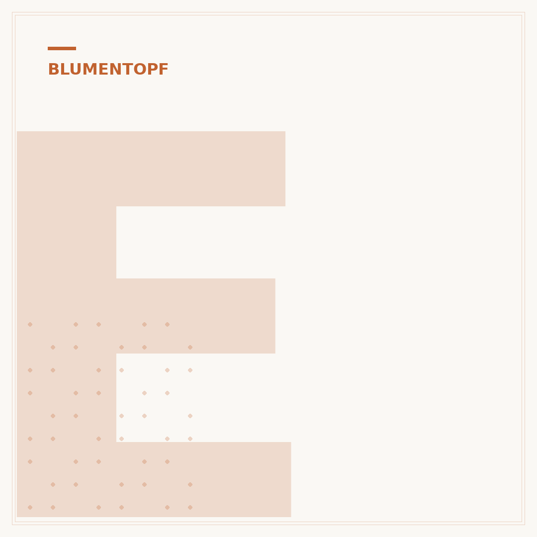 Eckiger Blumentopf-Untersetzer