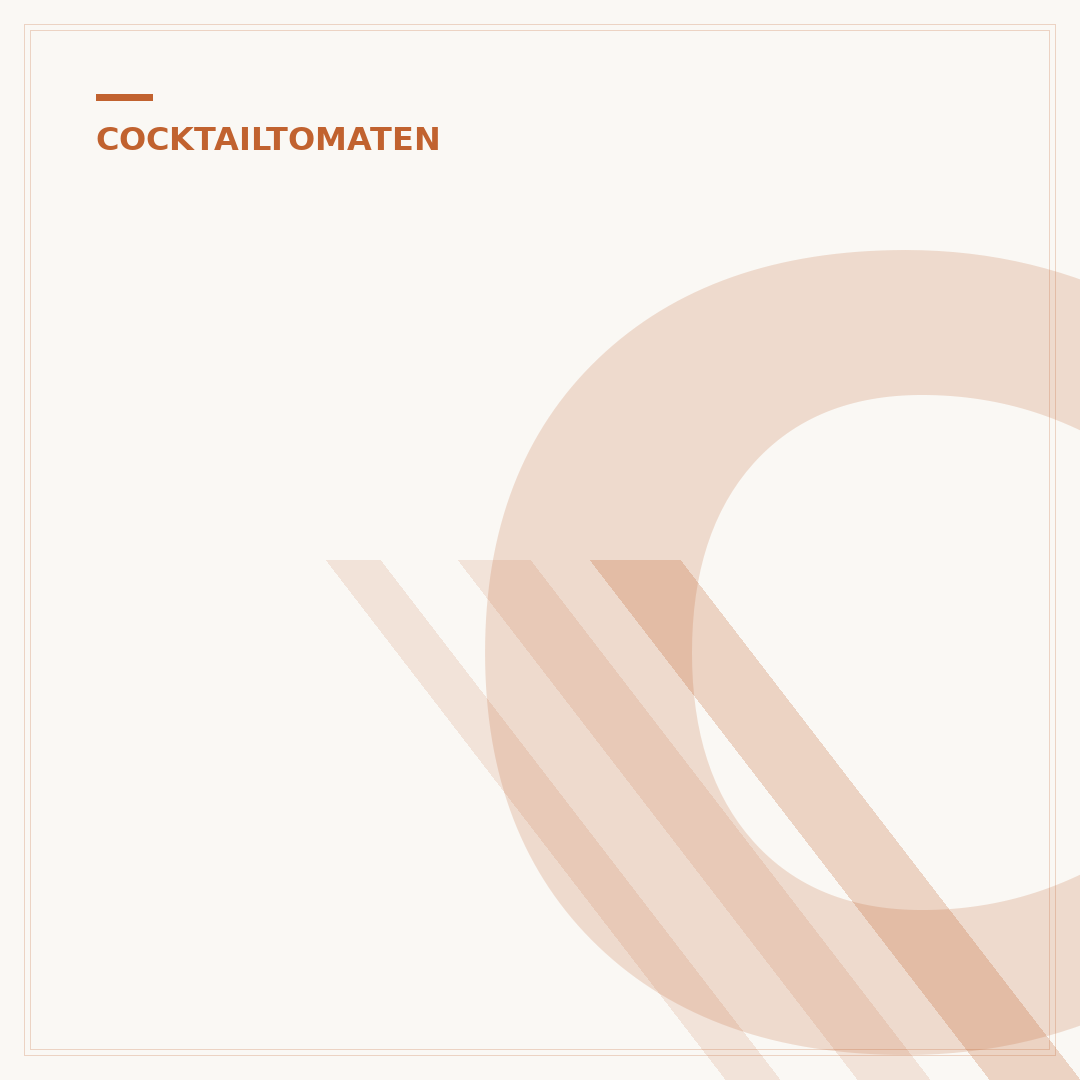 Cocktailtomaten: Vom Anbau bis zur Ernte