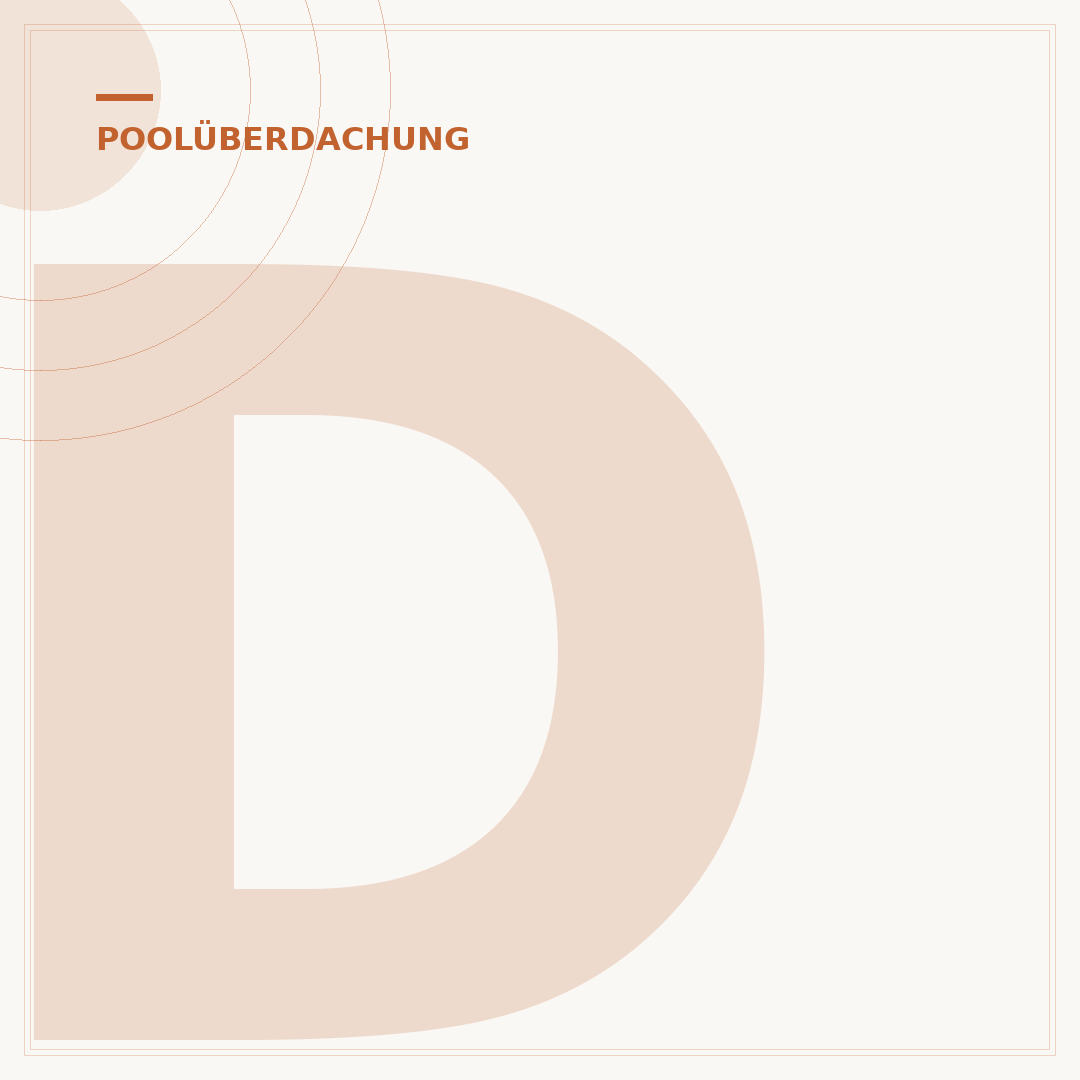 Dach für den Pool