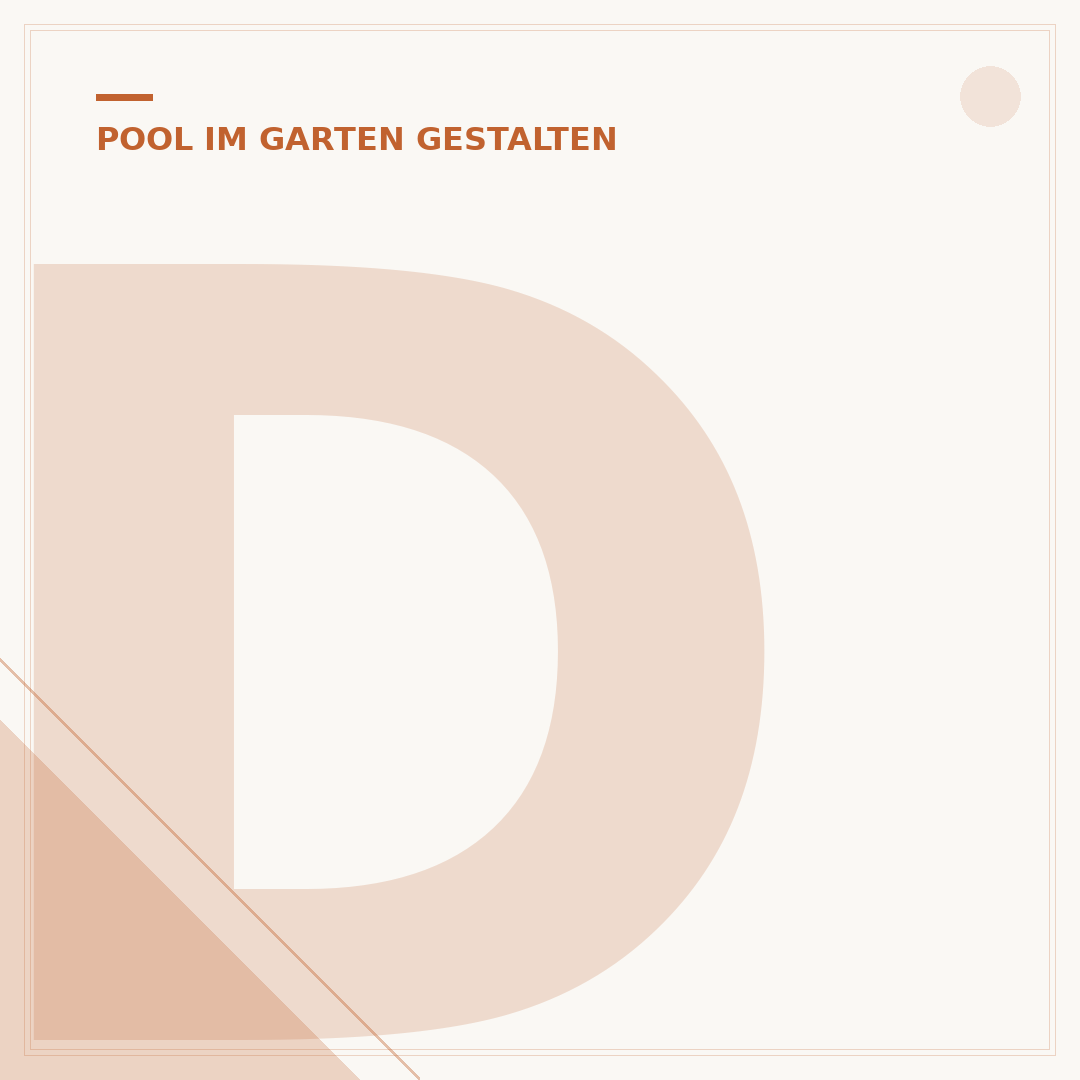 Dekoration für Pool: Ideen zur Gartengestaltung mit Wasser
