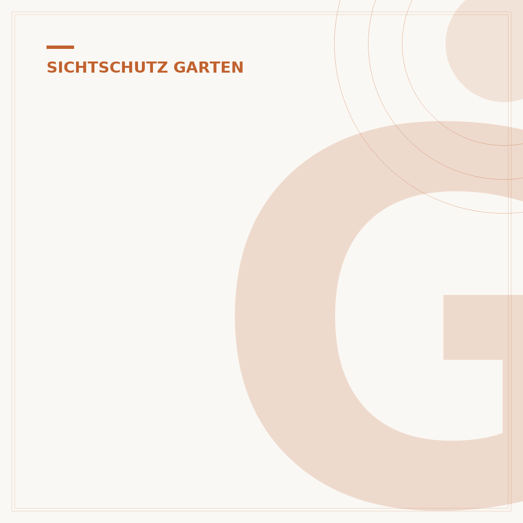 Garten Sichtschutz Design: Ideen für Stil & Privatsphäre