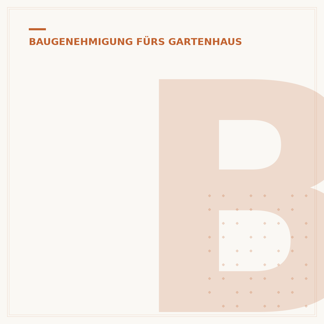 Braucht man für ein Gartenhaus eine Baugenehmigung?