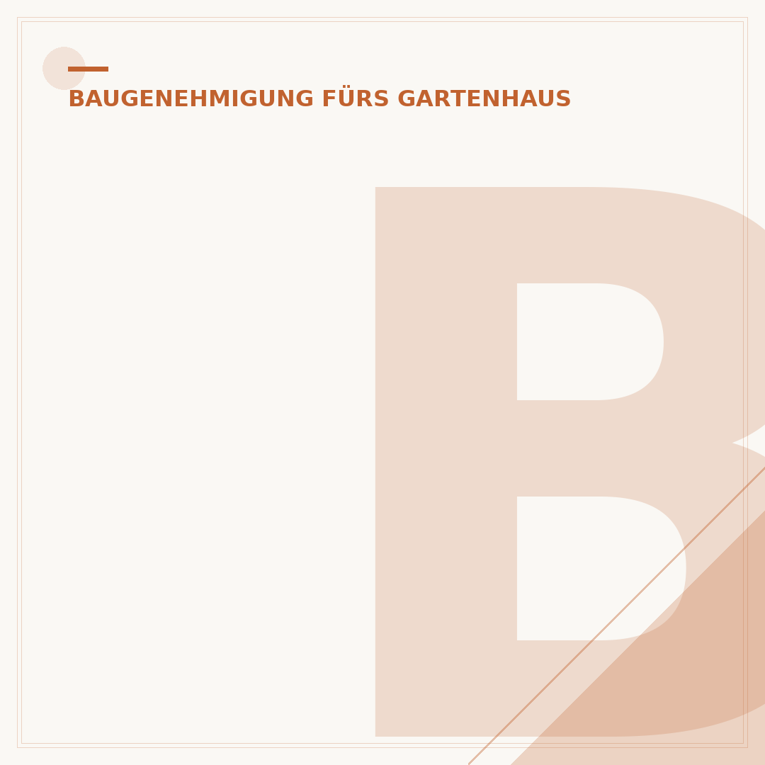 Braucht man eine Genehmigung für ein Gartenhaus?
