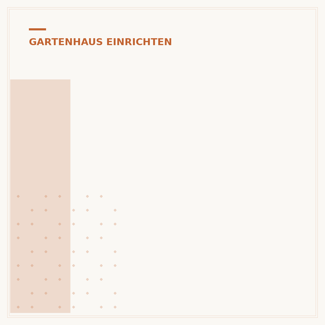 Innenausbau-Ideen für das Gartenhaus