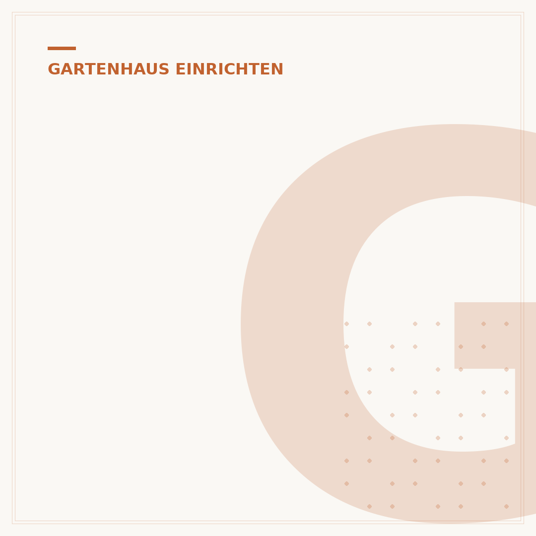 Gartenhaus mit Küche und Bad: Ihr erweiterter Wohnraum