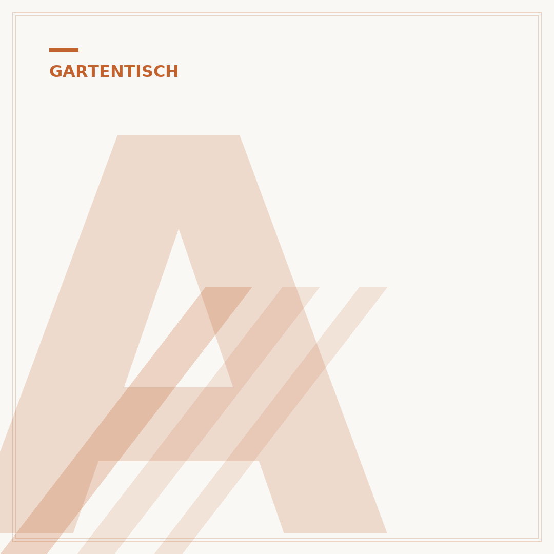 Ausziehbarer Gartentisch mit Stühlen