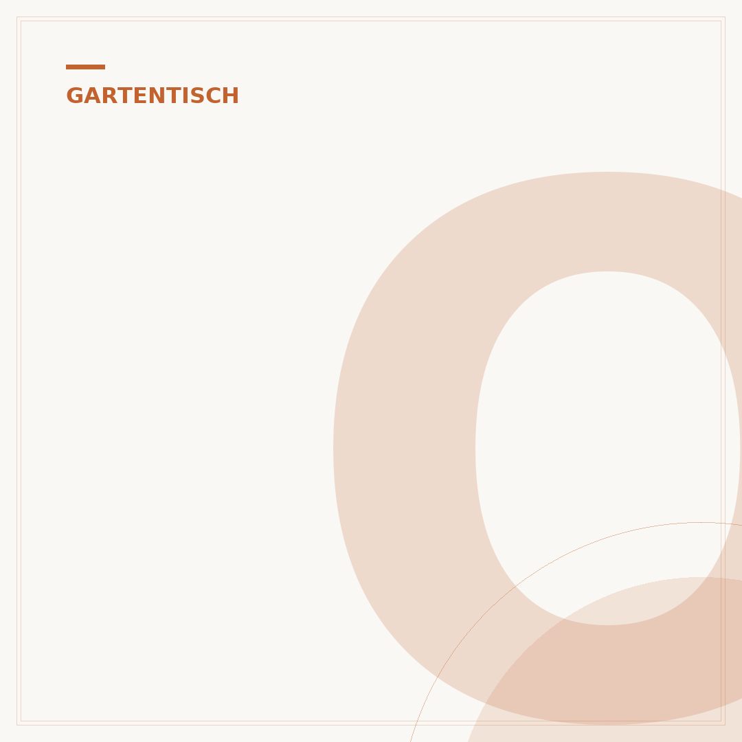 Ovaler Gartentisch aus Kunststoff