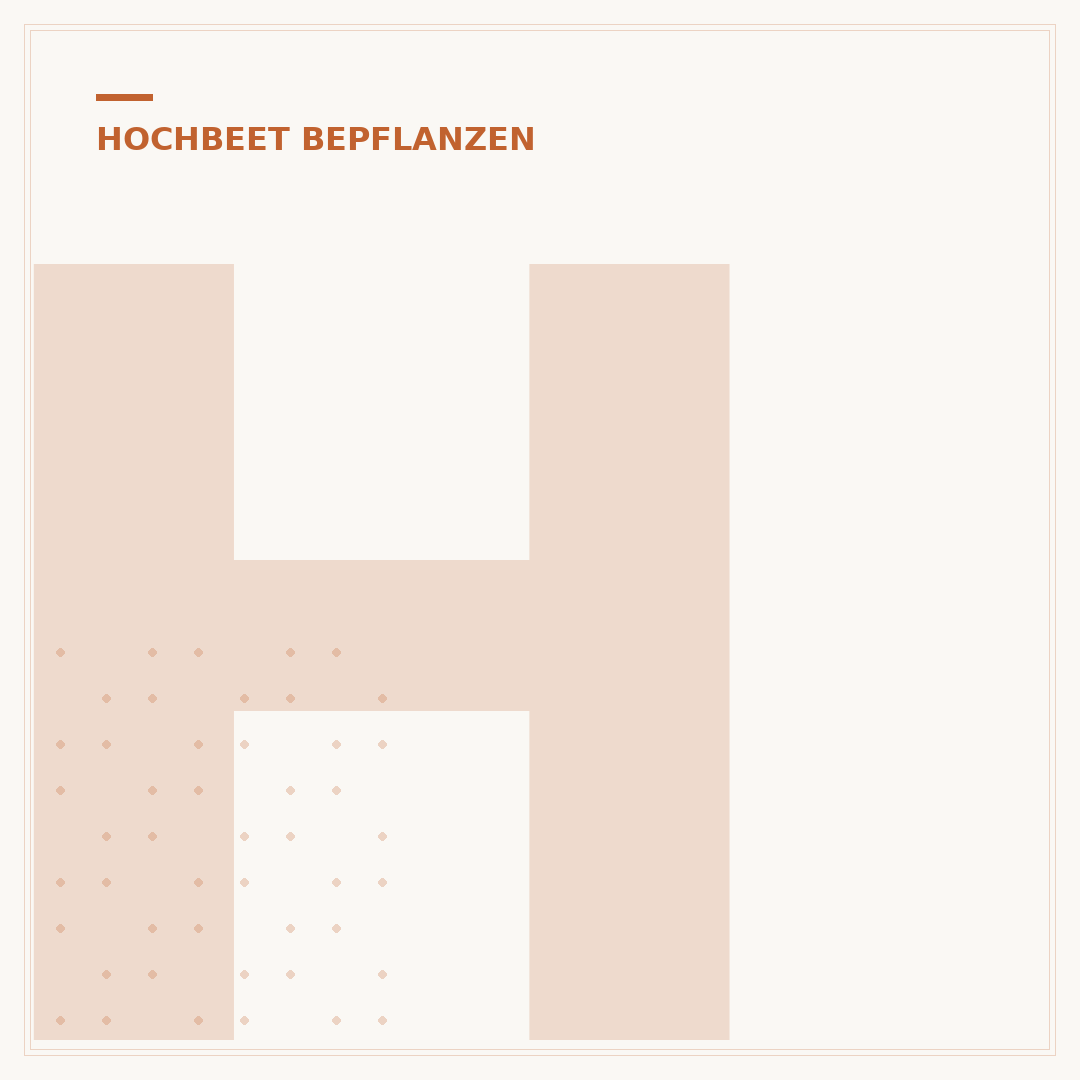 Hochbeet aus Pflanzsteinen