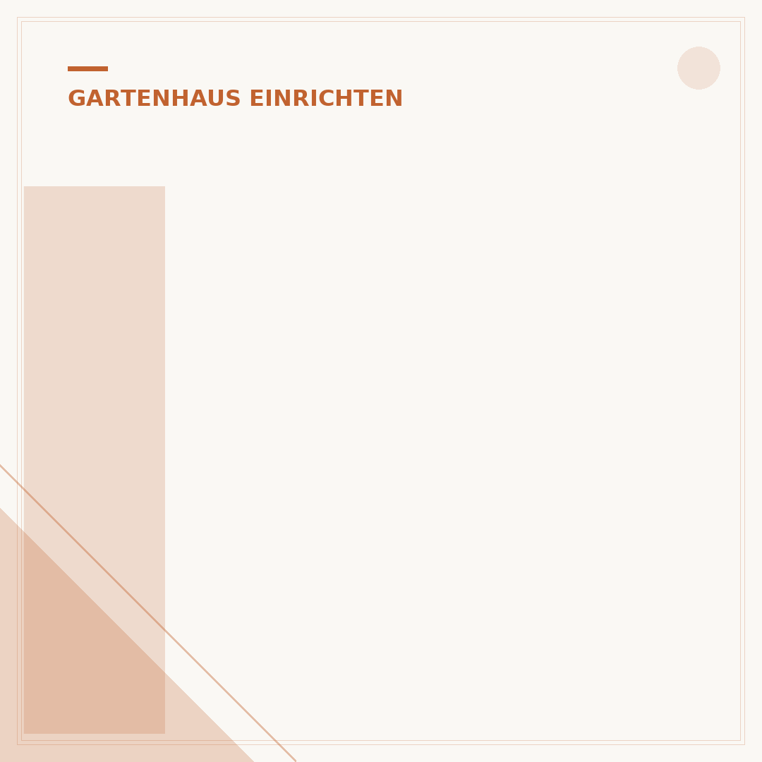 Ideen fürs Gartenhaus
