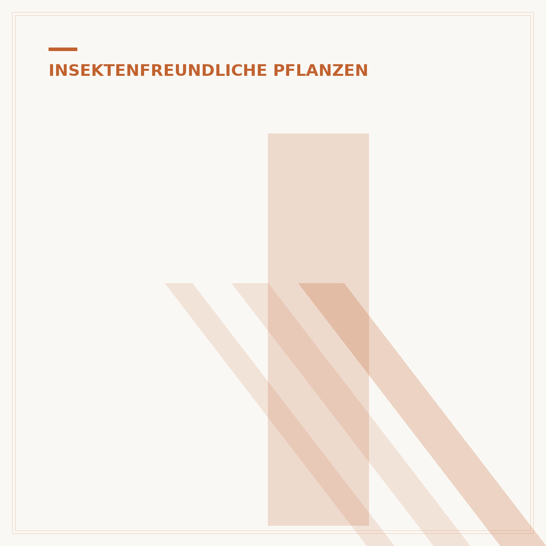 Insektenfreundliche Pflanzen Liste für Ihren Garten