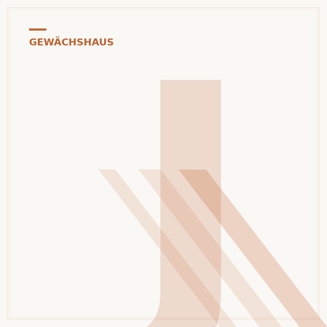 Jugendstil-Gewächshaus im viktorianischen Stil