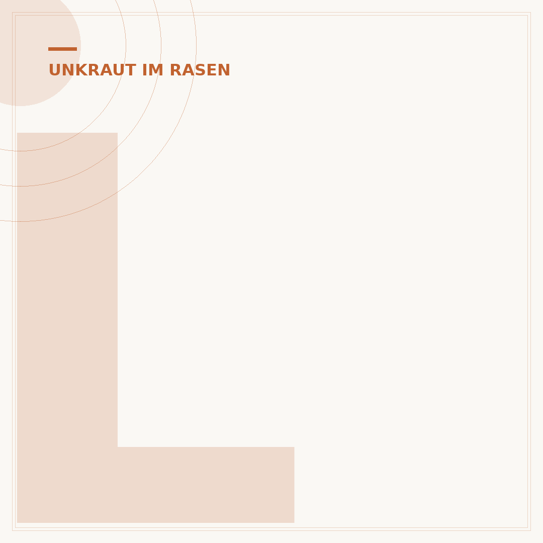 Löwenzahn-Bekämpfung im Rasen