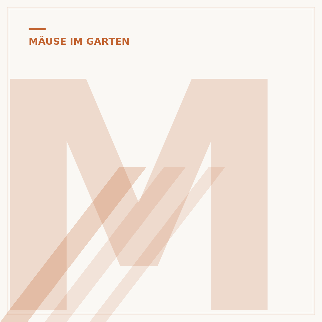 Mäuse im Garten vergrämen: Effektive Methoden und Hausmittel