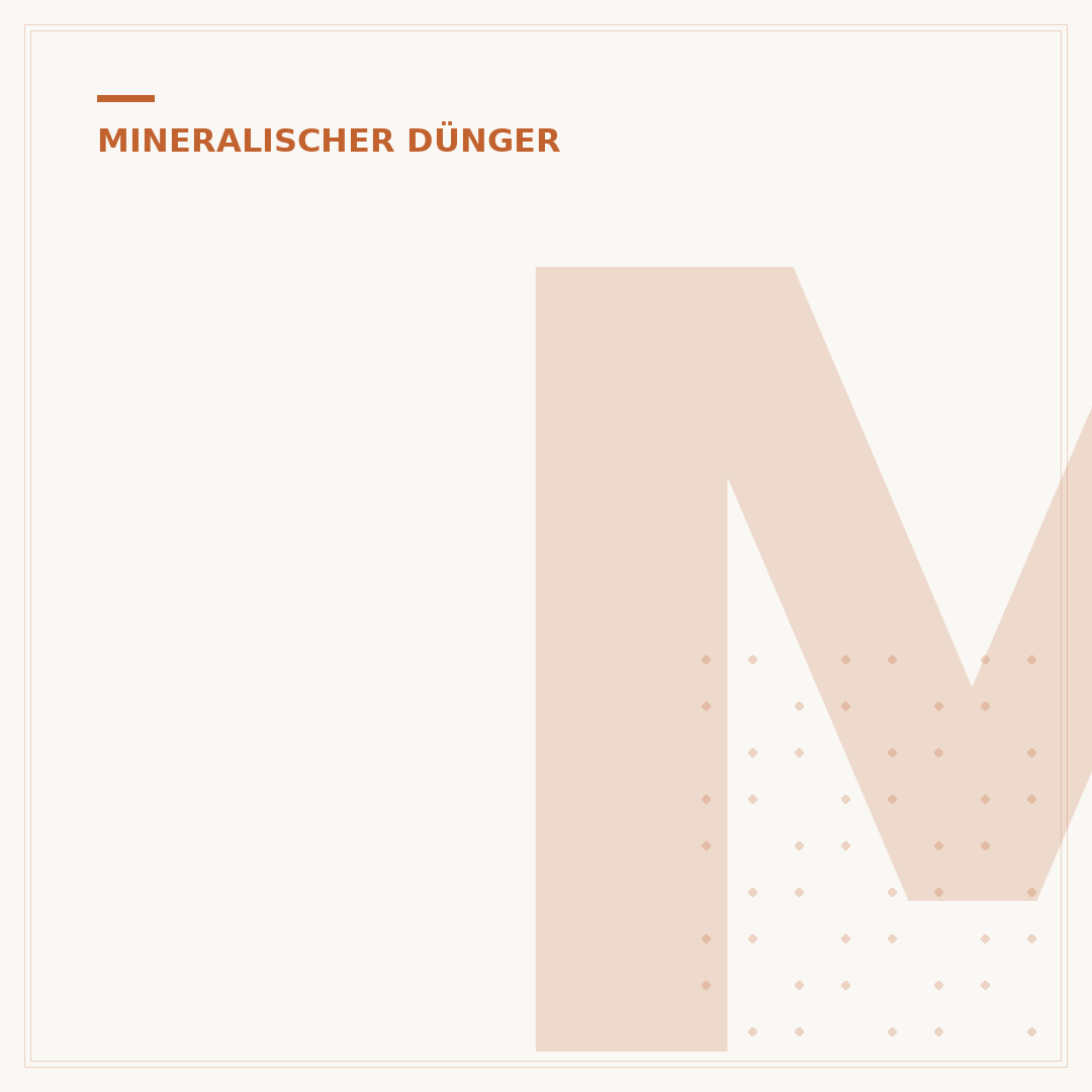 Mineralischer Dünger