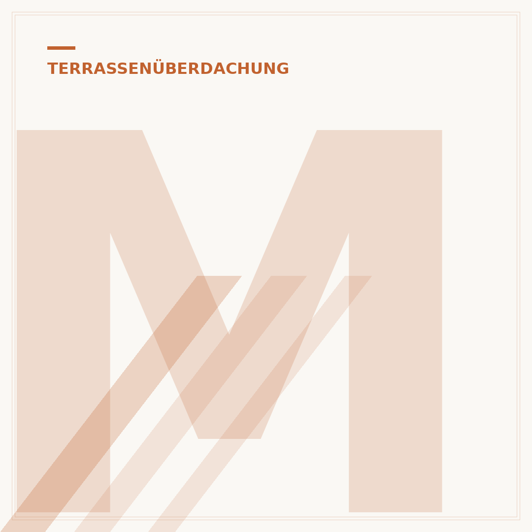 Moderne Terrassenüberdachung