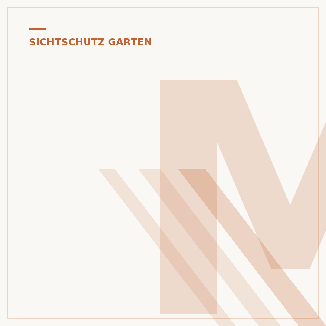Moderner Sichtschutz im Garten