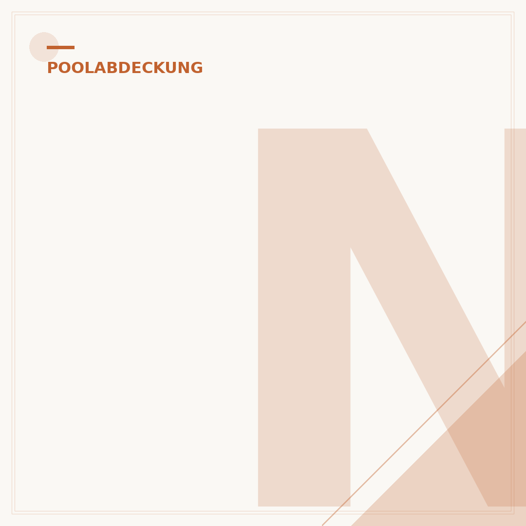Netz über dem Pool