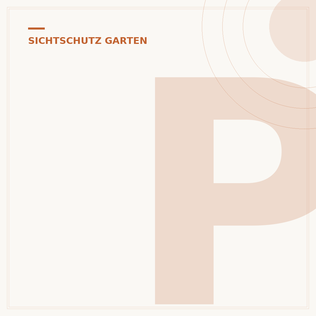 Pflanzen als Sichtschutz auf der Terrasse