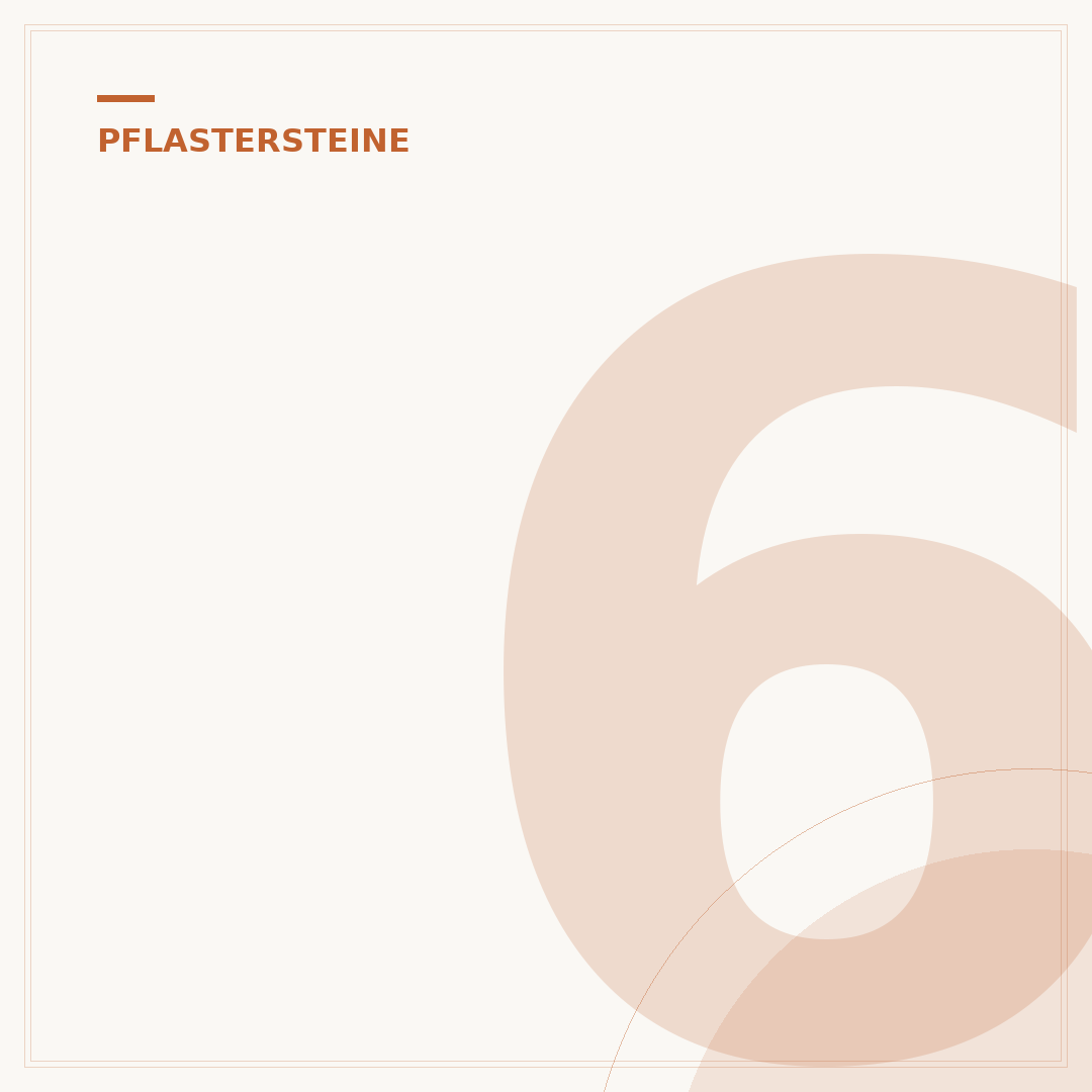 6 eckige Pflastersteine: Form, Verlegung und Pflege