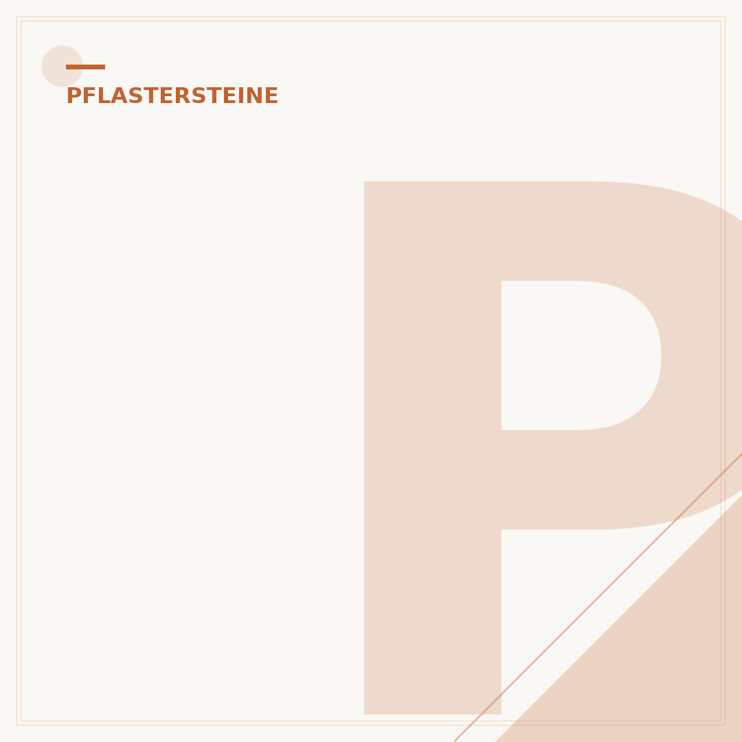 Pflastersteine in Beige und Grau