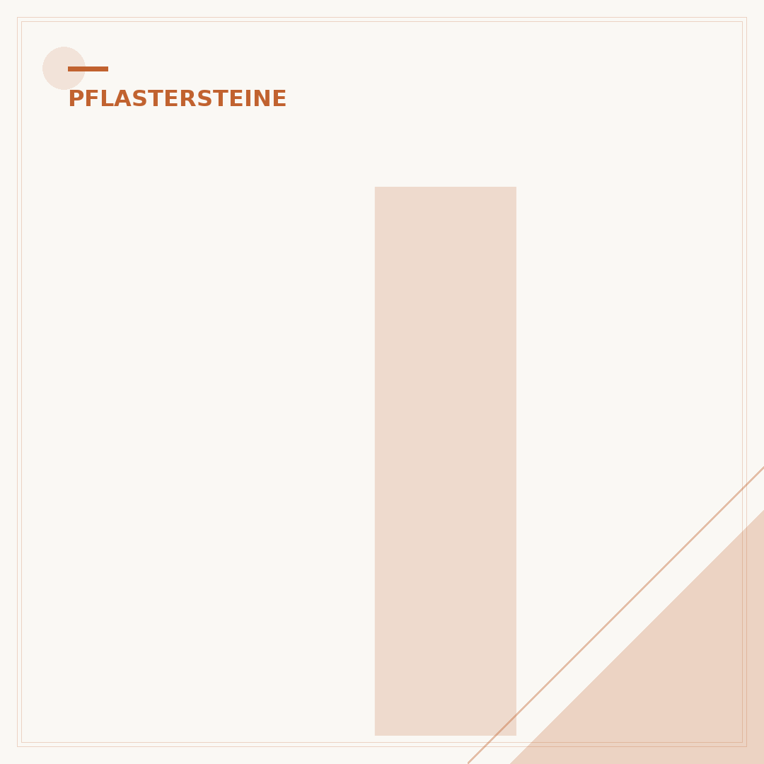Imprägnierung für Pflastersteine