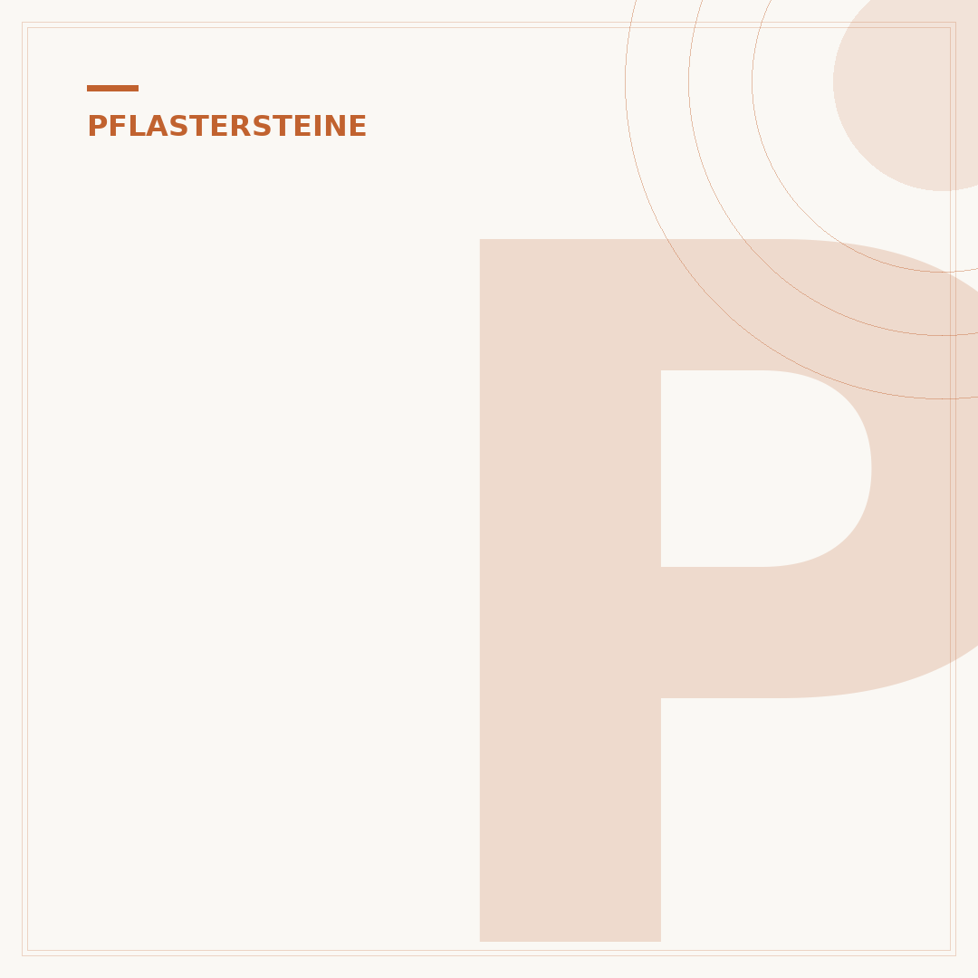Pflastersteine für Treppen