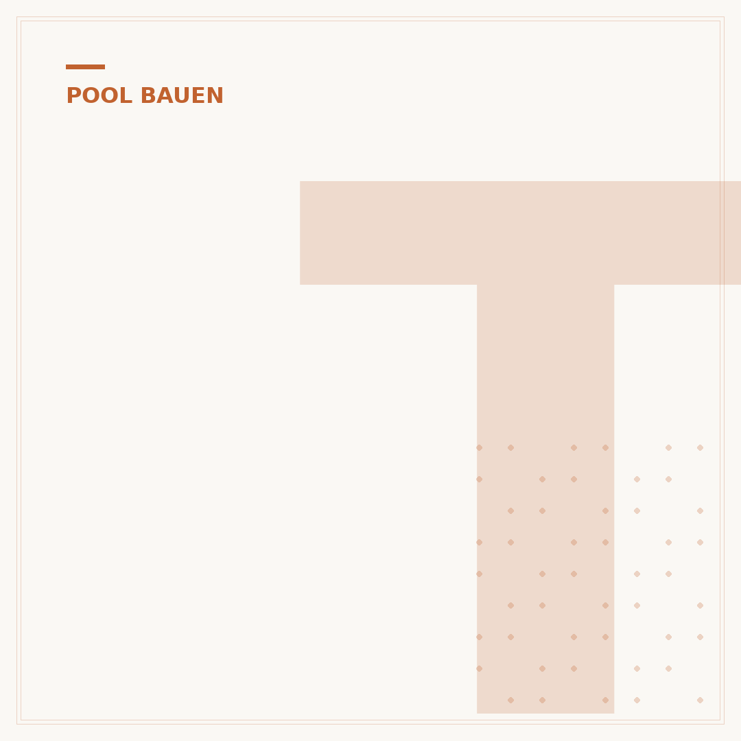 Teilversenkter Pool: Umrandung und Gestaltungsideen