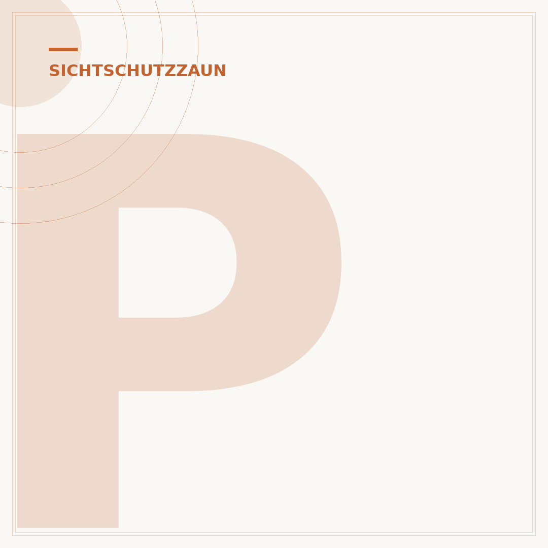 PVC-Sichtschutzzaun