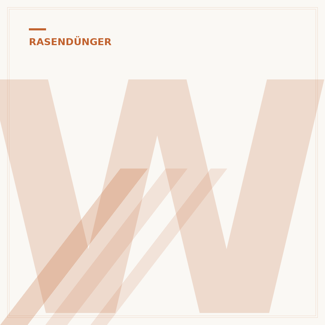 Wie dünge ich den Rasen?