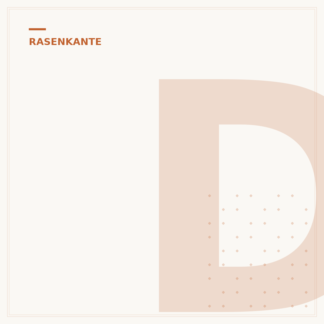 Die Rasenkante