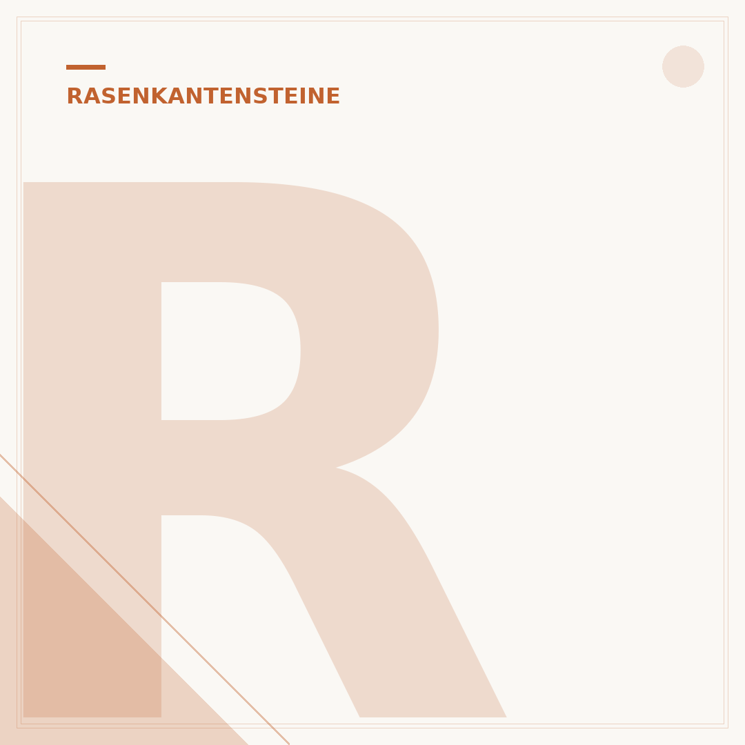 Rasenkantensteine L-Form: Gartenbegrenzung neu gedacht