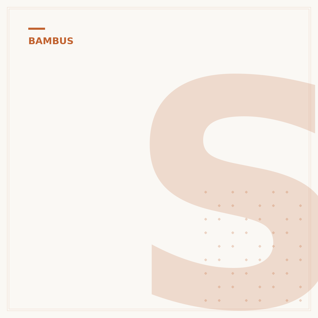 Schaukelstuhl aus Bambus