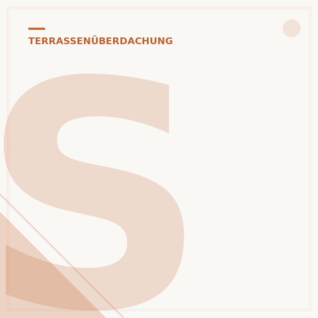 Seitenwand für Terrassenüberdachung selber bauen
