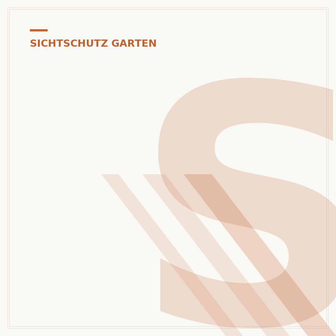 Sichtschutz Garten zum Stecken: Privatsphäre leicht gemacht