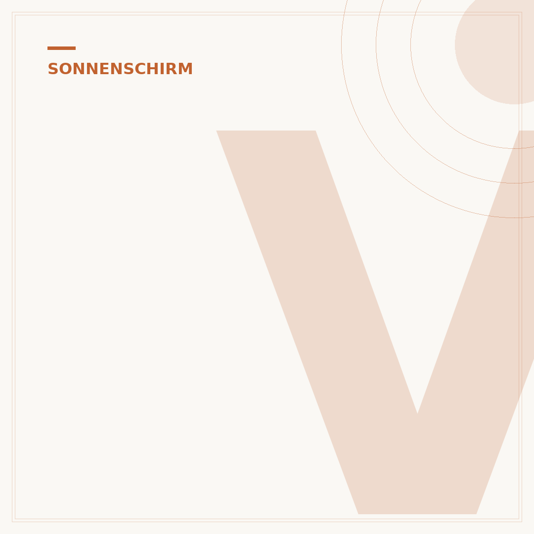 Verlängerung des Sonnenschirm-Unterrohrs