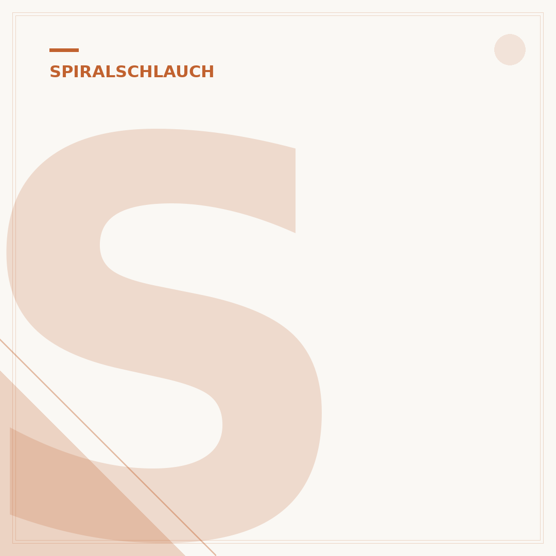 Spiralschlauch: Was er ist und wofür Sie ihn brauchen