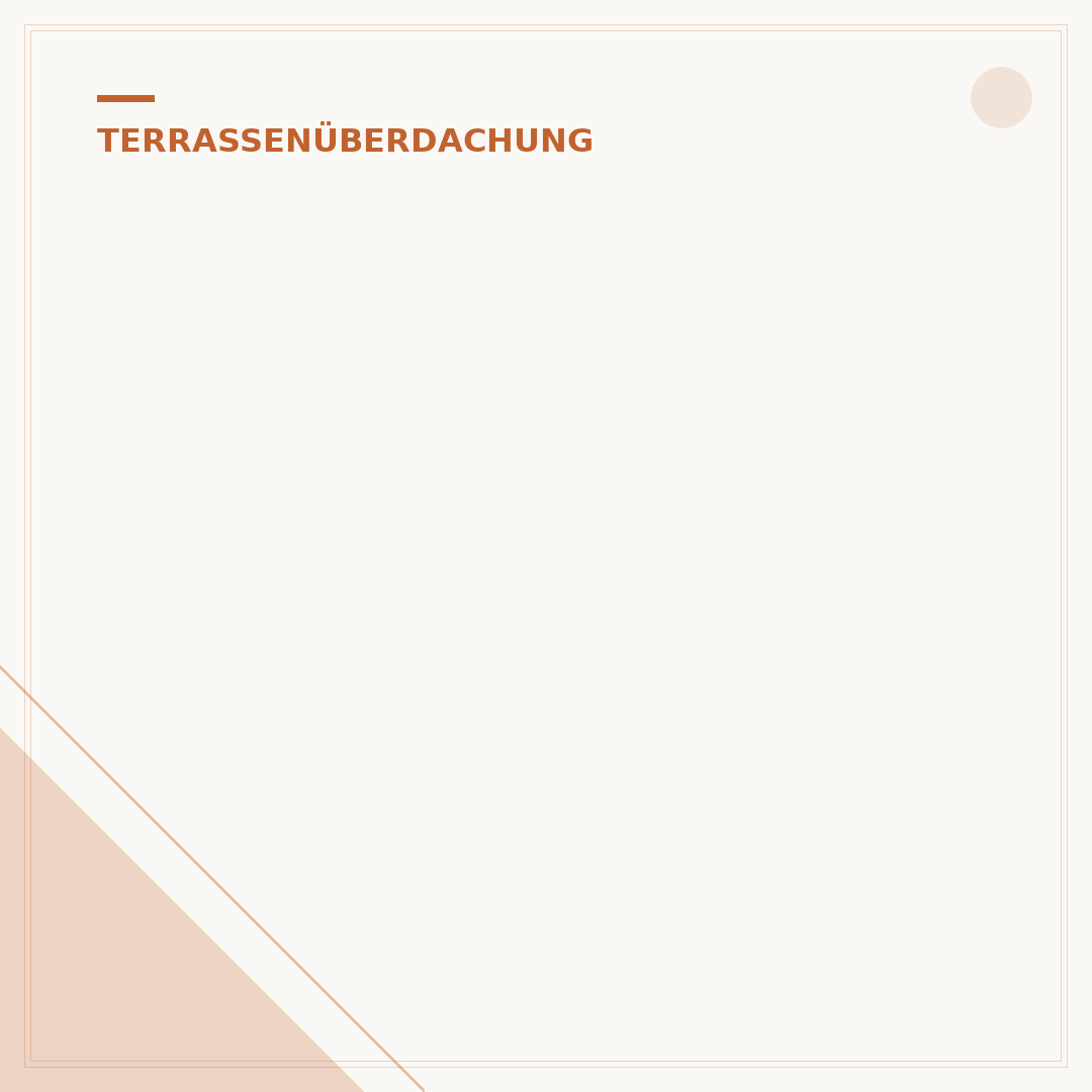 Überdachung der Terrasse mit Sonnenschutz