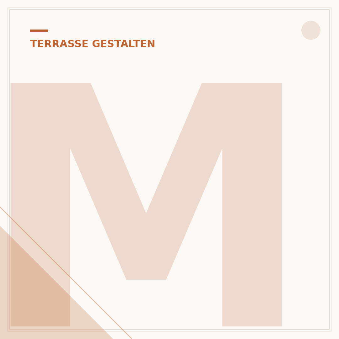 Mediterrane Dekoration für die Terrasse