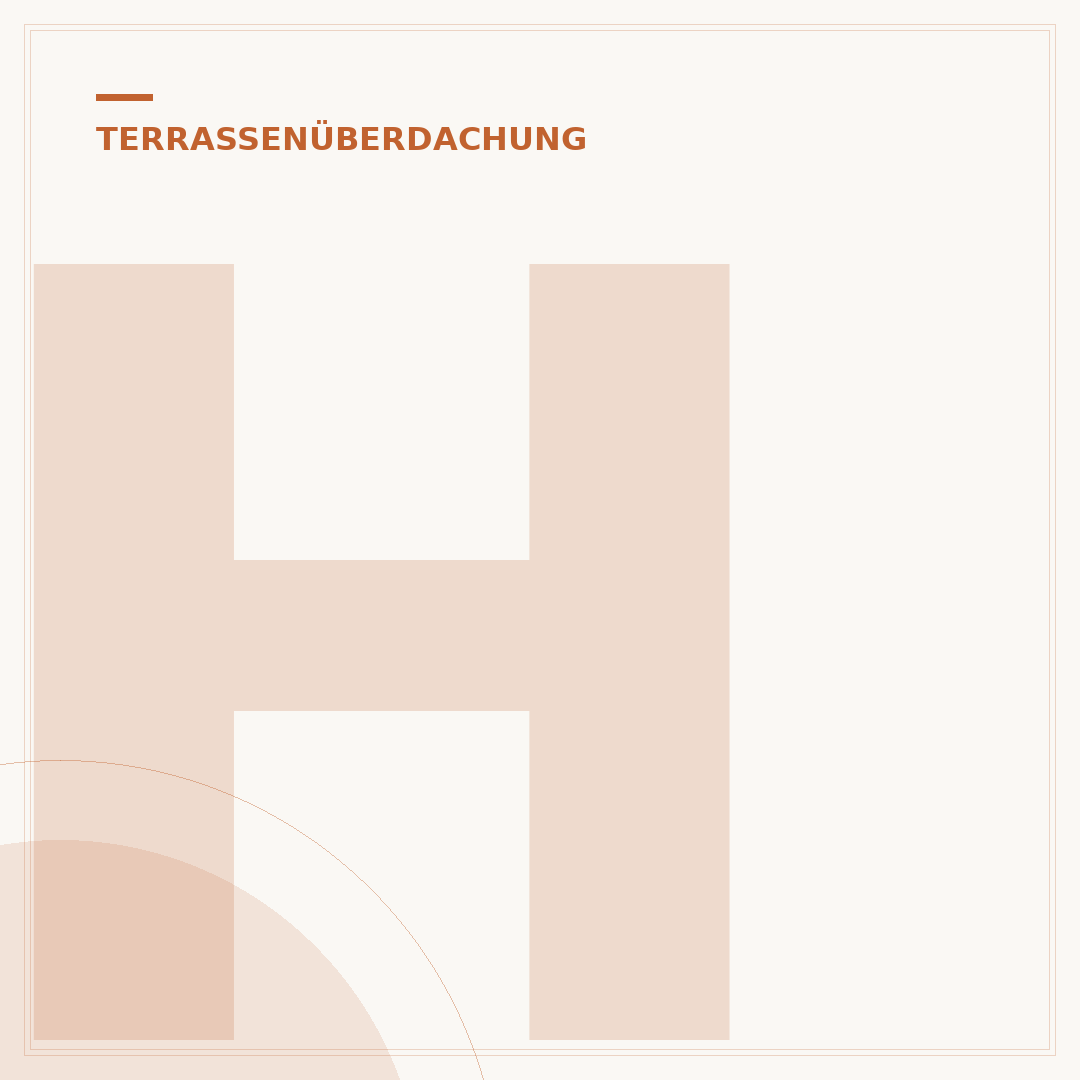 Holz-Terrasse überdachen