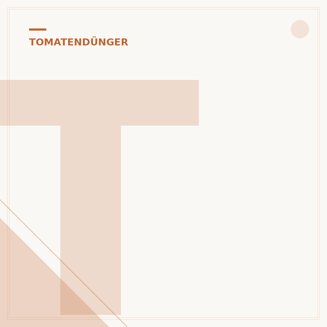 Tomatendünger selber machen