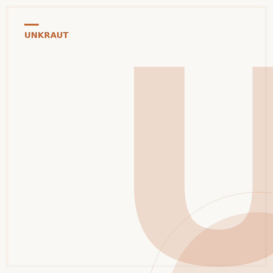 Unkraut im Garten
