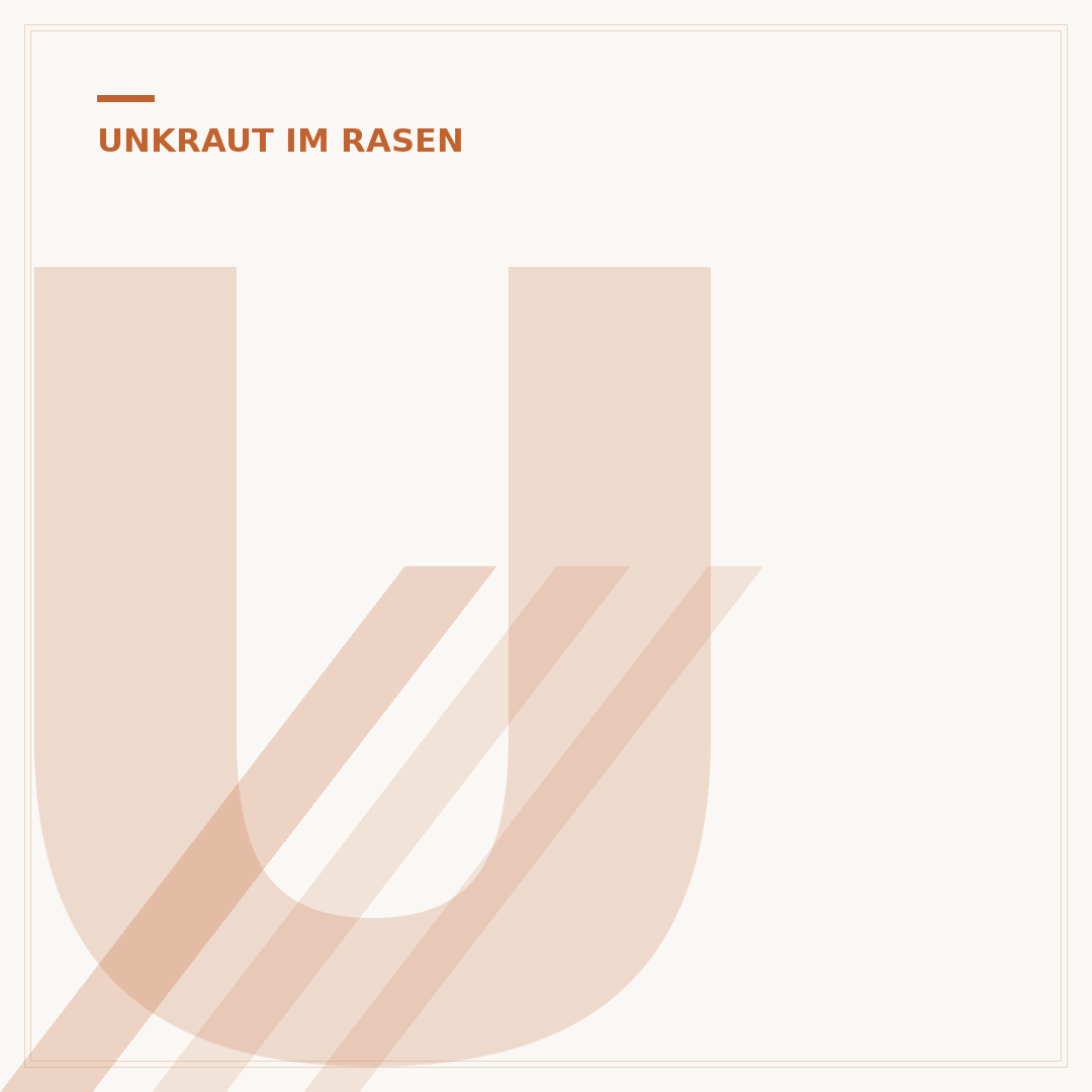 Unkraut im Rasen mit Hausmitteln vernichten