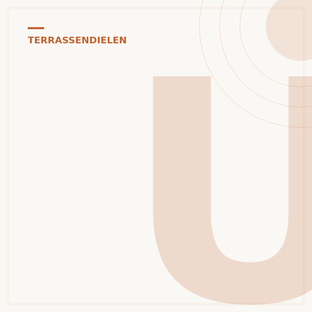 Unsichtbare Befestigung für Terrassendielen
