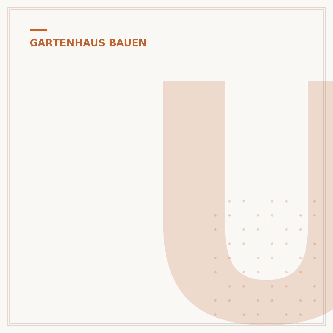 Untergrund für Gartenhaus: Stabil & langlebig bauen
