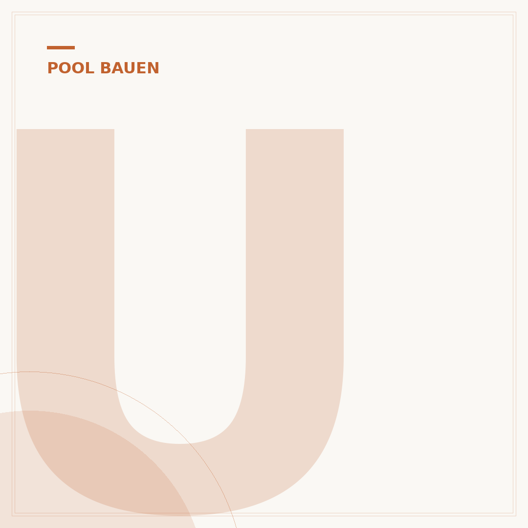 Untergrund für Pool vorbereiten: Stabile Basis schaffen